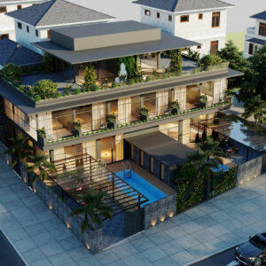 VILLA HIỆN ĐẠI KẾT HỢP KHÔNG GIAN XANH